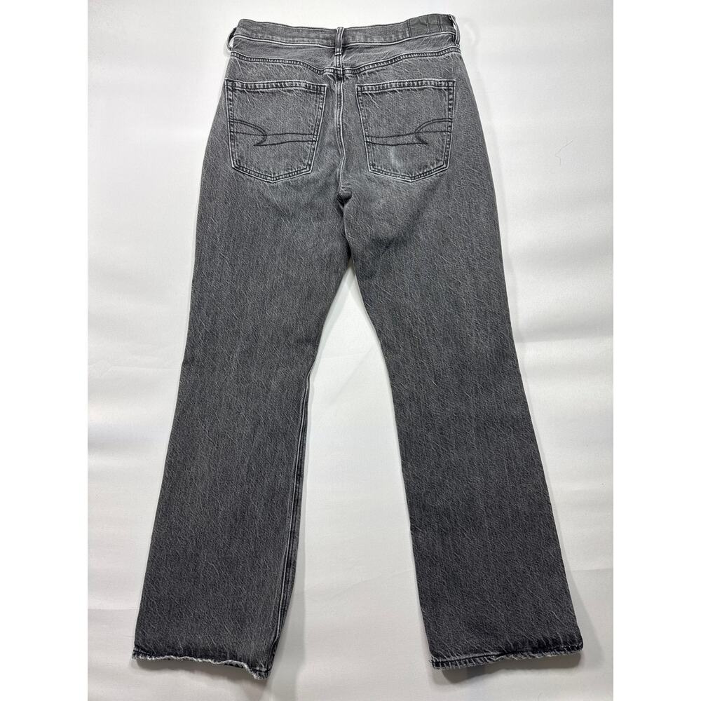 American Eagle Women's 90's Bootcut Dark Gray Denim Jeans - Size 4 Short (28x29) - Picture 2 of 6